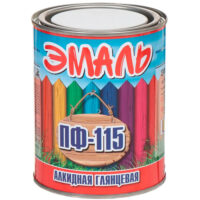 Эмаль ПФ-115 Zabor черная, 0.8 кг