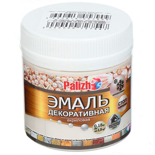 Эмаль Palizh Перламутр №92 белый жемчуг, 0.15 кг Эмаль Palizh Перламутр №92 белый жемчуг, 0.15 кг