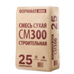 Смесь СМ 300 пескобетон, 25 кг