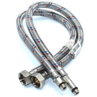 Шланг 1/2" игла, в силикон. обмотке (пара) 100 см М10 "ELKA"