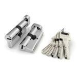 Цилиндровый механизм с вертушкой R602 70мм  30*10*30 CP хром 5кл