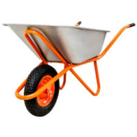 Тачка строительная одноколесная Bohrer ТВН 1Н 180 кг, 110 л